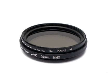 ND Vario Filter 37 mm 2 bis 400 Grau Linse mit Clip für Smartphones in Schwarz | System-S