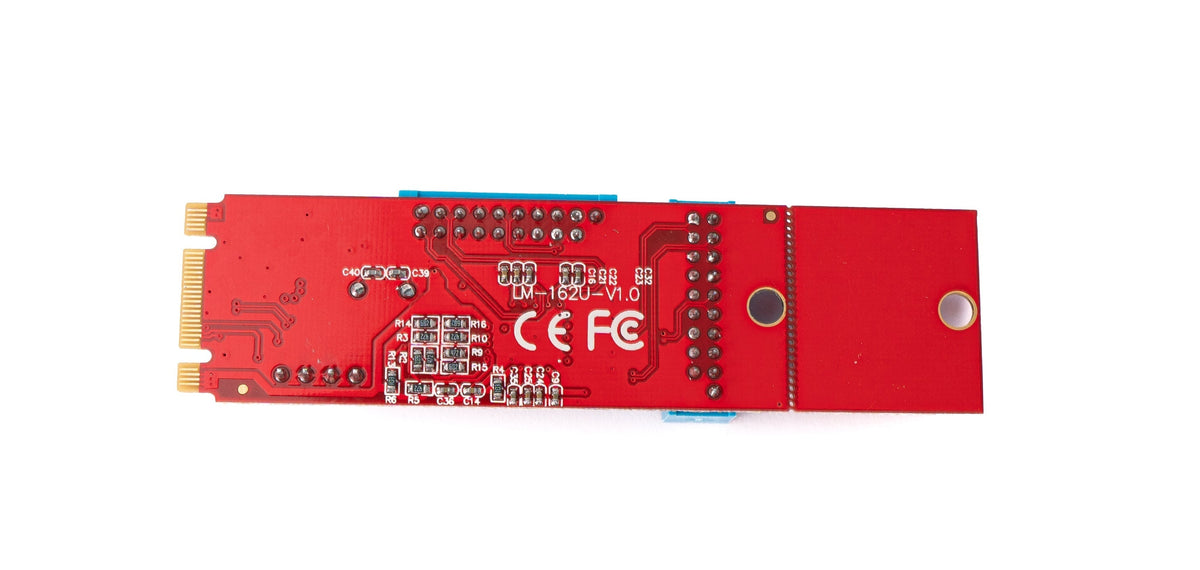 SYSTEM-S Dual Port Adapter 19 20Pin USB 3.0 Female to NGFF M.2 B+M Key Male Cable Card