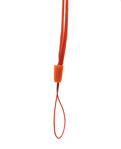 5x Halsband Umhängeband Trageband in Orange für Smartphone MP3 Player | System-S
