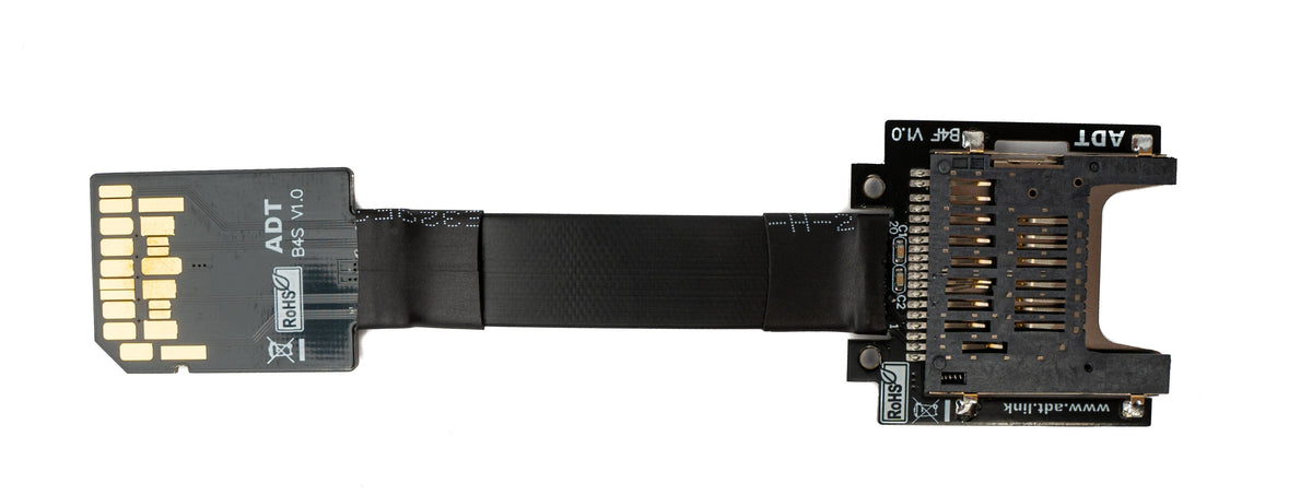 SYSTEM-S SD card 10 cm cable standard SD plug to standard socket extension adapter