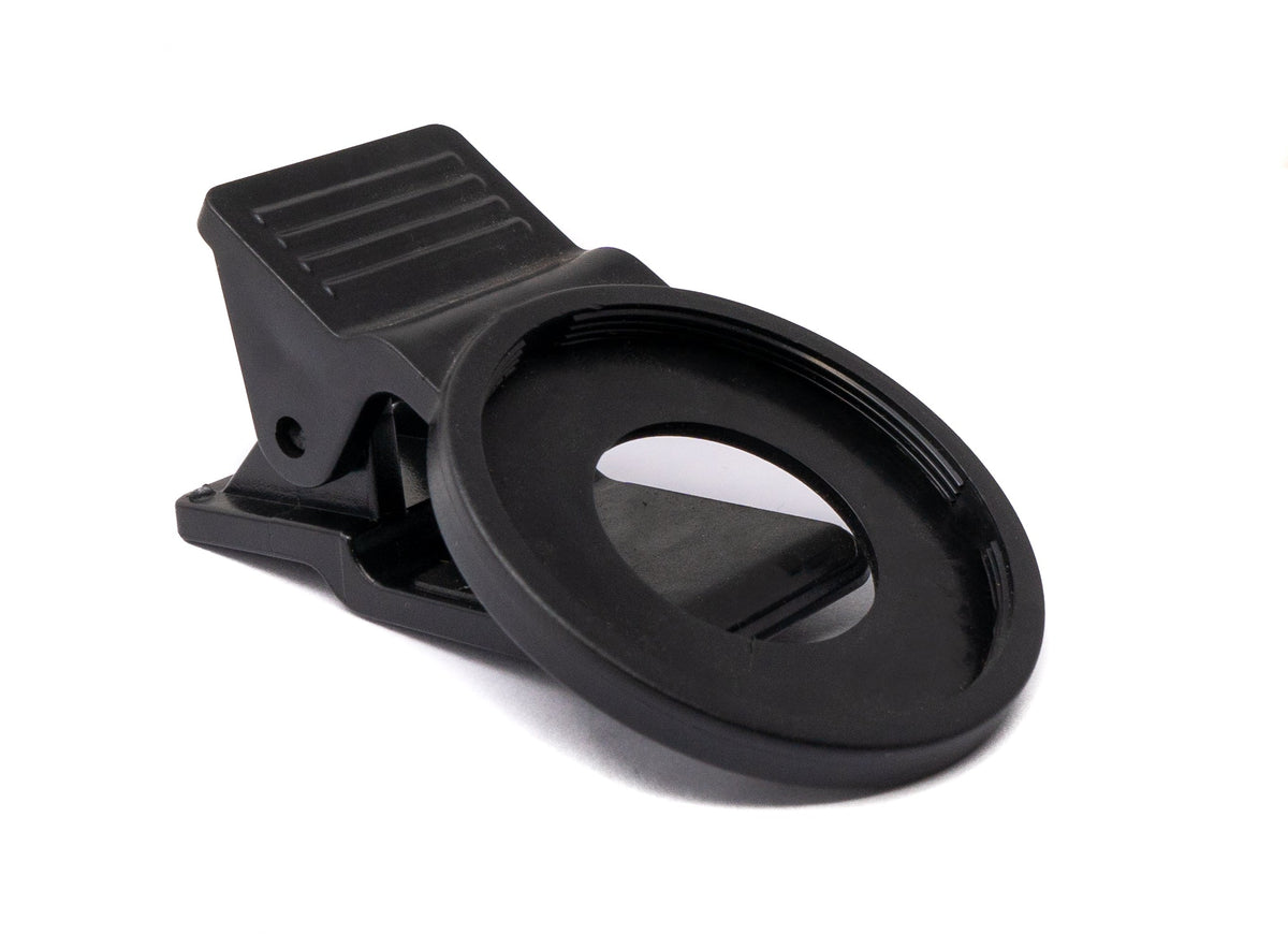 UV Filter 37 mm unbeschichtet Slim Linse mit Clip für Smartphones in Schwarz | System-S