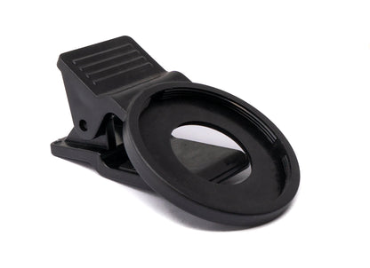 UV Filter 37 mm unbeschichtet Slim Linse mit Clip für Smartphones in Schwarz | System-S