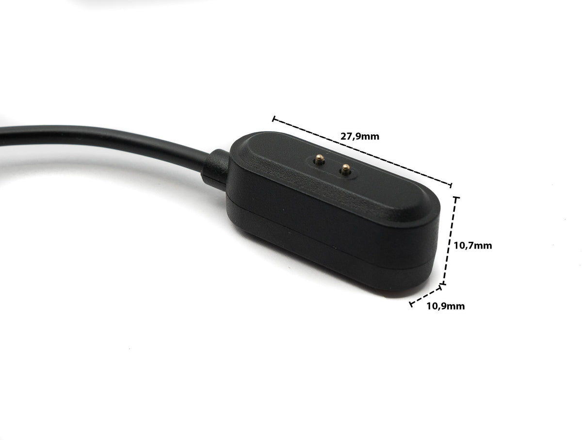 USB 2.0 Kabel 100 cm für Oppo Watch Free Smartwatch in Schwarz | System-S