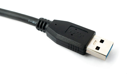 SYSTEM-S USB 3.0 cable 150 cm type B male to A male in black