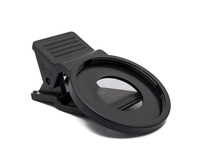 ND Vario Filter 37 mm 2 bis 400 Grau Linse mit Clip für Smartphones in Schwarz | System-S