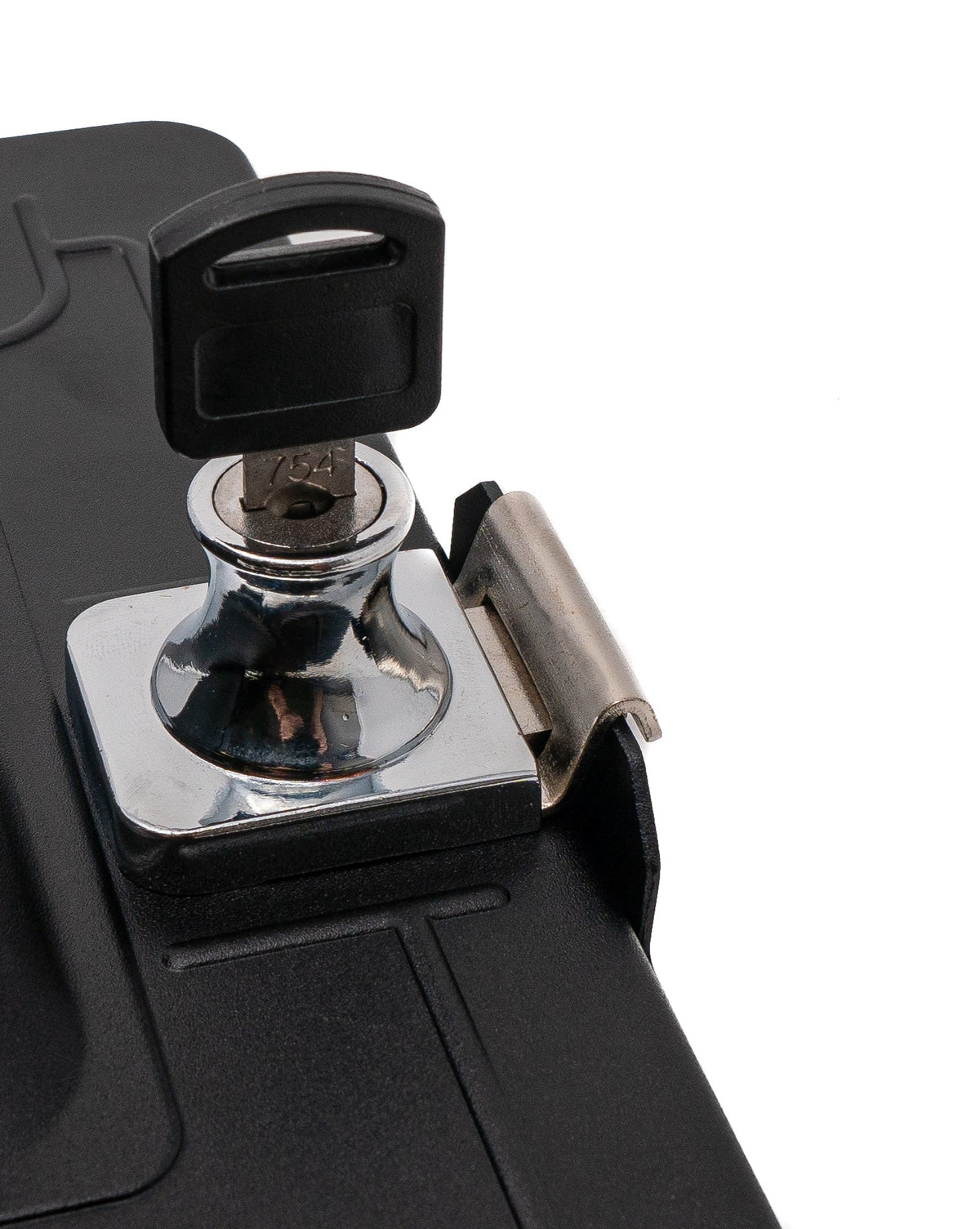 Stangenhalterung Klemme 360° Ständer abschließbar für iPad Mini 6 (2021) Schwarz | System-S