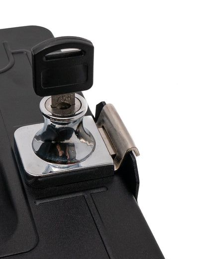 Stangenhalterung Klemme 360° Ständer abschließbar für iPad Mini 6 (2021) Schwarz | System-S