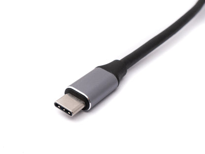 VGA Kabel 20 cm Buchse zu USB 3.1 Typ C Stecker in Grau | System-S