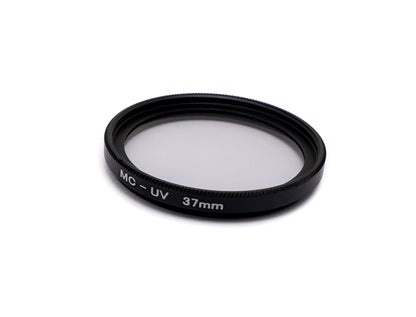 SYSTEM-S UV Filter 37 mm 2x coated Slim lens with clip for smartphones in black