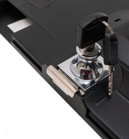 Tischständer 360° Halterung abschließbar für iPad Pro 11,0" (2018) in Schwarz | System-S