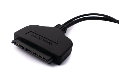 SYSTEM-S CFast Card 2.5 to SATA 22Pin to 2x USB 3.0 2.0 Type A connector for HDD SSD 
