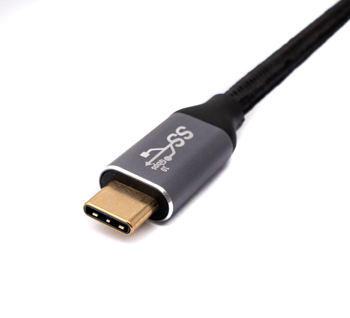 USB 3.1 Gen 2 Kabel 100W 50 cm Typ C Stecker zu Buchse in Schwarz | System-S