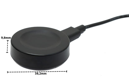 SYSTEM-S USB 2.0 Cable 100 cm Charging Station for Huawei Watch GT3 42/46mm Smartwatch Black