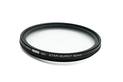 Star Burst Filter 52 mm 360° Cross Flare Linse für Smartphone Fotografie in Schwarz | System-S
