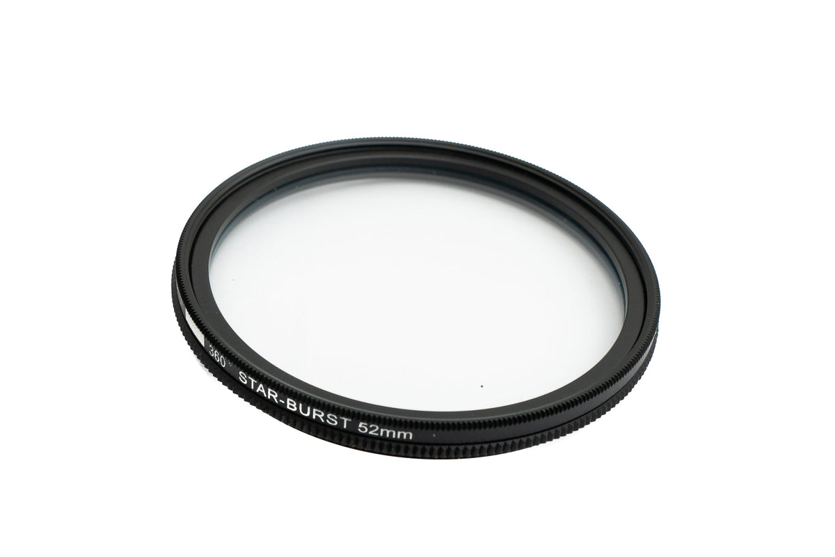 Star Burst Filter 52 mm 360° Cross Flare Linse für Smartphone Fotografie in Schwarz | System-S