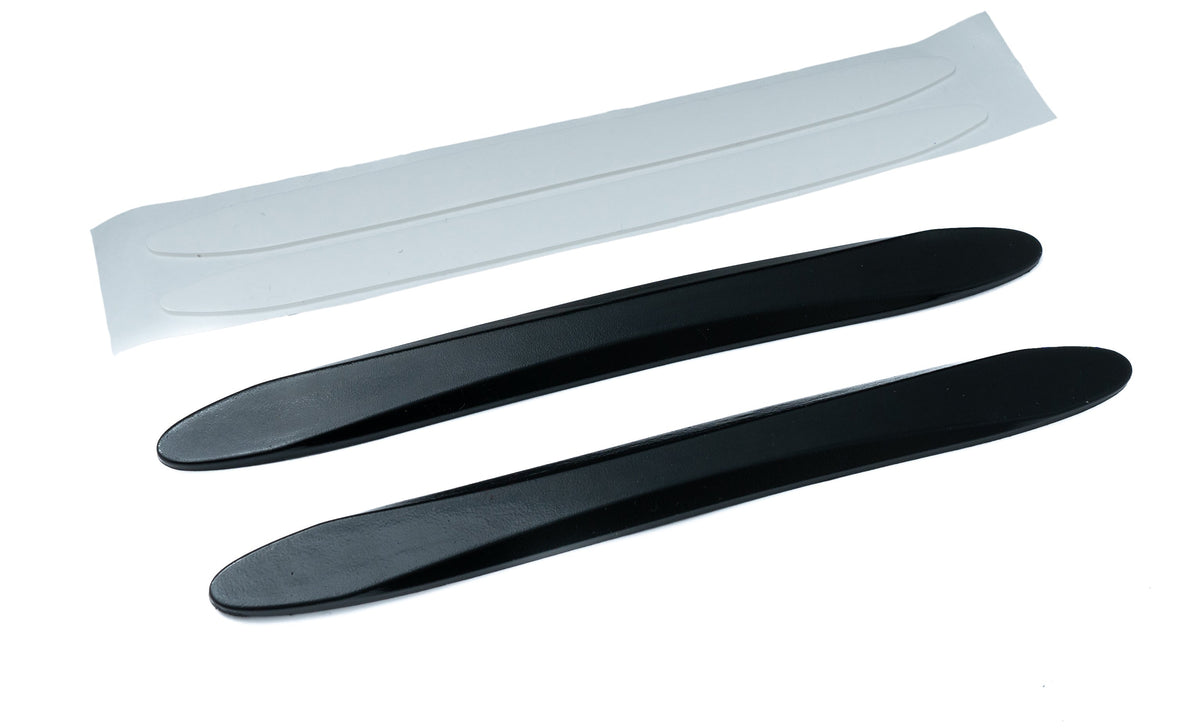2x Auto Tür Schutz Streifen Anti Kollision Universal aus PVC in Schwarz | System-S