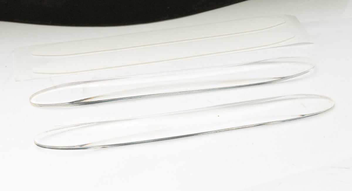 SYSTEM-S 2x Car Door Protection Strips Anti Collision Universal made of PVC in Transparent