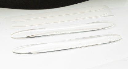 SYSTEM-S 2x Car Door Protection Strips Anti Collision Universal made of PVC in Transparent