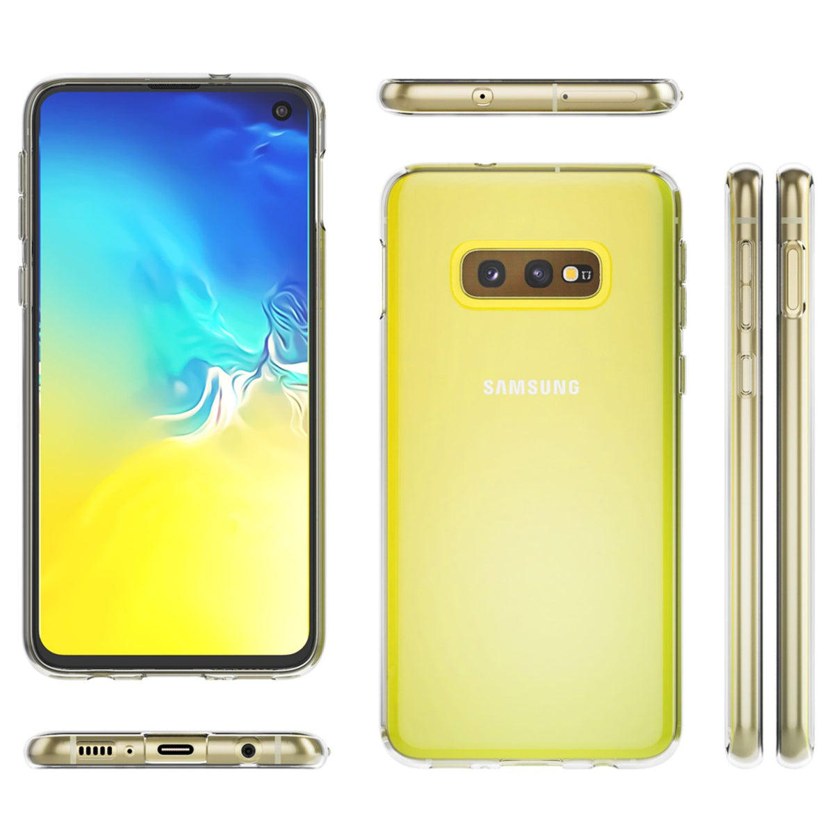 NALIA Transparente Silikonhülle für Samsung Galaxy S10e – Anti-Gelb & Rutschfest – GLAZE (Handyhülle Kristallklar, Schlank & Stoßfest) – Marke aus Berlin