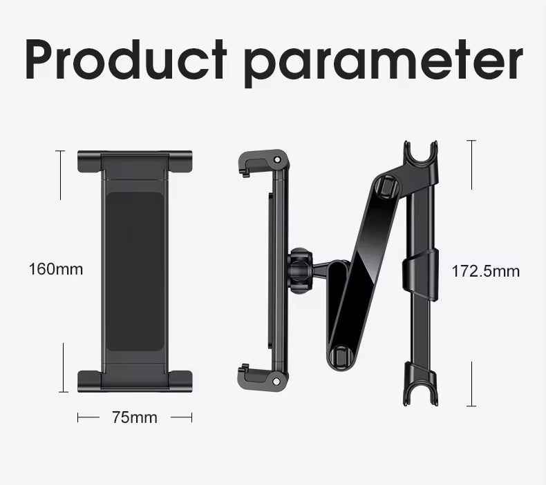 Universal KFZ Tablet Halterung Kopfstütze Autohalterung iPad Switch ausziehbar - DREIKS