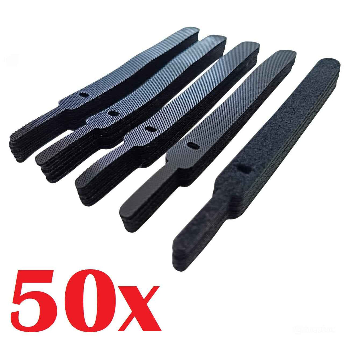 50x Klett Kabelbinder Klettbinder Klettband Klettverschluss Schlaufenband Kabel - DREIKS