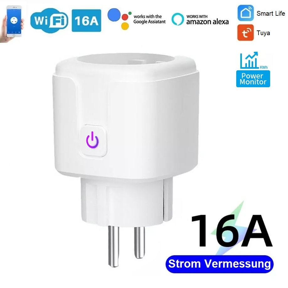 Smart Plug WiFi mit Stromüberwachungsfunktion 16A App eWeLink Alexa