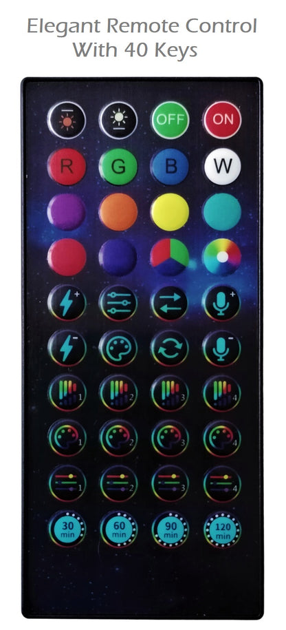 Lichterkette, Weihnachtsbeleuchtung, intelligenter LED-Streifen, App, Musik, Alexa, RGB, 5 m, USB, wasserdicht