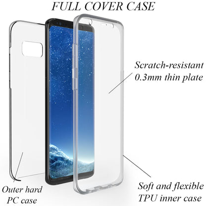 NALIA 360° Hülle für Samsung Galaxy S8 – Vorne & Hinten Schutz – 360GUARD (Full-Body Case) – Marke aus Berlin