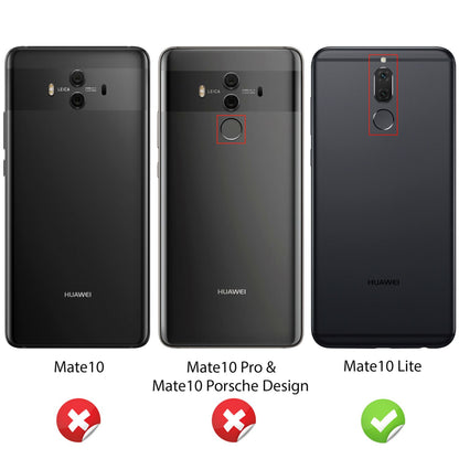 NALIA 360 Grad Handyhülle kompatibel mit Huawei Mate 10 Lite, Full Cover vorne hinten Doppel-Schutz, Dünn Ganzkörper Case Silikon Handytasche Transparenter Displayschutz Rückseite