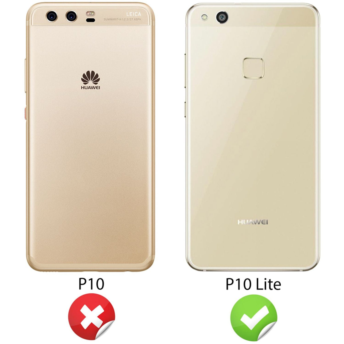 Huawei P10 Lite Hülle Handyhülle von NALIA, Dünnes Silikon TPU Cover Case Bumper