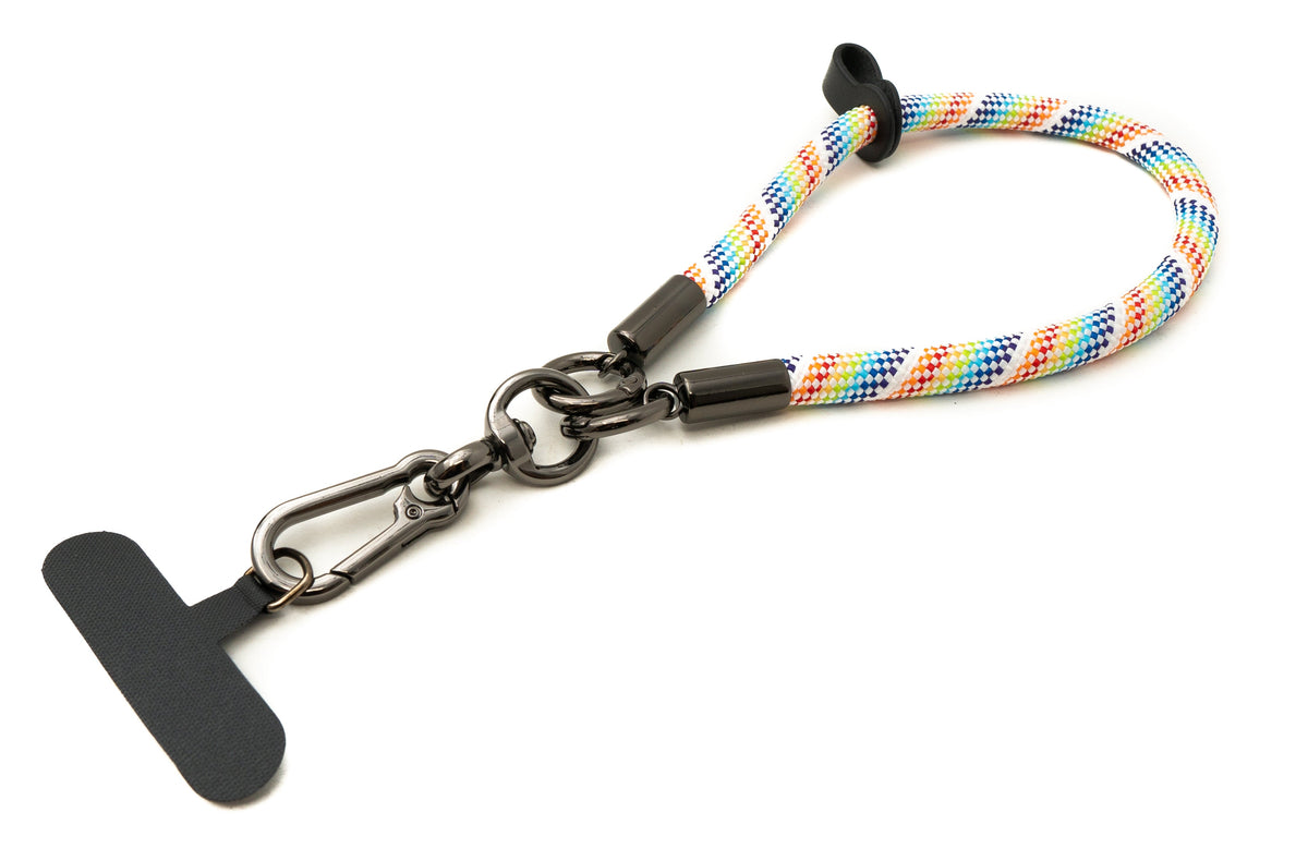 Handgelenk Schlaufe Armband für Smartphone Hülle aus Nylon in Bunt | System-S