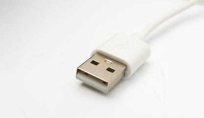 USB 2.0 Kabel 100 cm Ladekabel für Xiaomi S1 Pro Smartwatch in Weiß | System-S