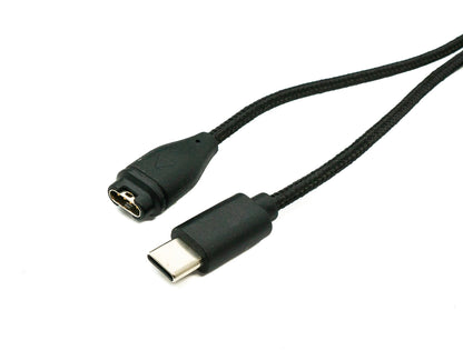 SYSTEM-S USB 2.0 cable 120 cm Y charging cable for Garmin Bounce Smartwatch Smartphone in black