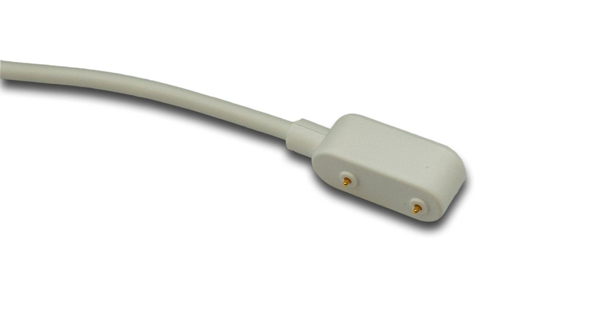 USB 2.0 Kabel 100 cm Ladekabel für HONOR Band 9 Smartwatch in Weiß | System-S