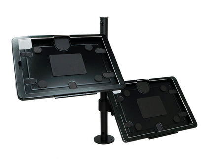 Doppel Tischhalterung 360° Ständer abschließbar für iPad Pro 13" Air 13" (M2) Pro 6 5 4 3 12.9" | System-S