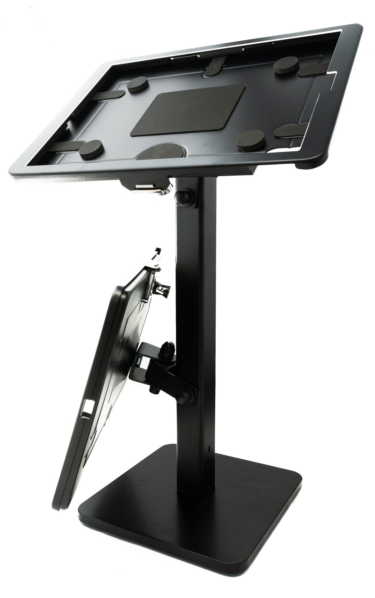 Tischständer Dual 360° drehbar 180° neigbar Halterung abschließbar für iPad Pro 5 4 3 (2021 2020 2018) | System-S
