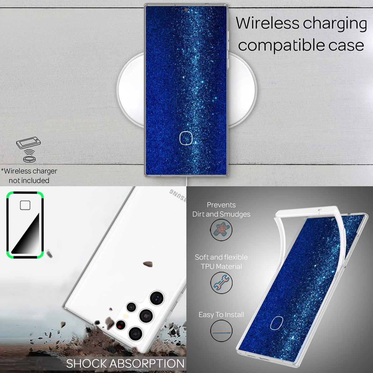 NALIA 360° Hülle für Samsung Galaxy S22 Ultra – Vorne & Hinten Schutz – 360GUARD (Full-Body Case) – Marke aus Berlin