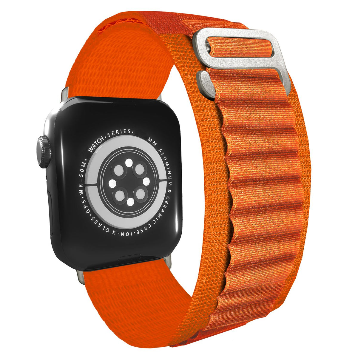 NALIA Smart Watch Armband Alpine Loop Style kompatibel mit Apple Watch Armband Ultra/SE & Series 8/7/6/5/4/3/2/1, 42/44/45/49mm, G-Haken iWatch Outdoor Uhr Band, Nylon