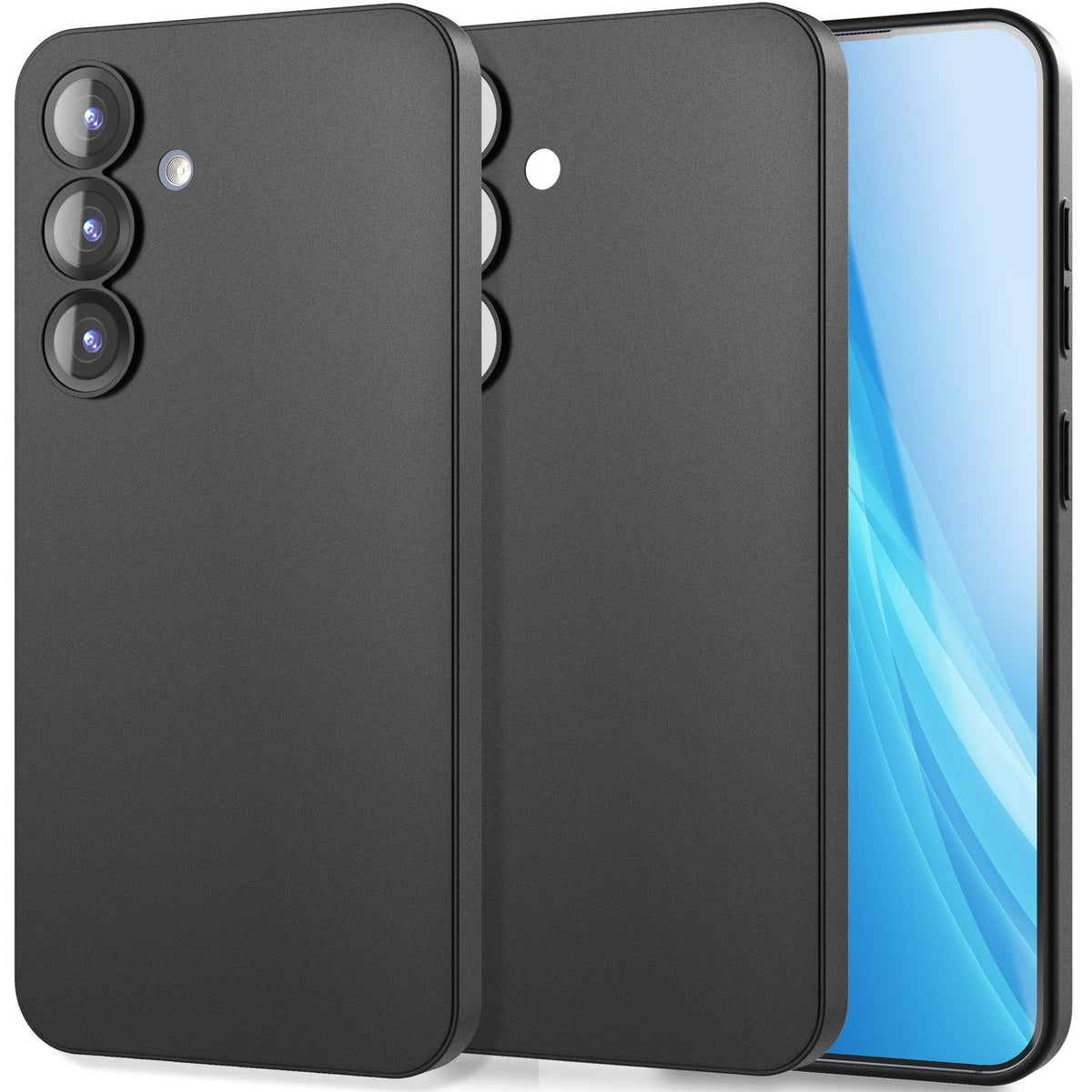 NALIA Ultra Slim Hardcase für Samsung Galaxy S25 – Matt & 0.3mm Dünn – PHANTOM (Dünnes Cover & Kamera-Vollschutz) – Marke aus Berlin