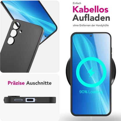 NALIA Ultra Slim Hardcase für Samsung Galaxy S25 – Matt & 0.3mm Dünn – PHANTOM (Dünnes Cover & Kamera-Vollschutz) – Marke aus Berlin