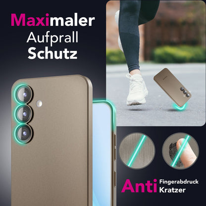 NALIA Ultra Slim Hardcase für Samsung Galaxy S25 – Matt & 0.3mm Dünn – PHANTOM (Dünnes Cover & Kamera-Vollschutz) – Marke aus Berlin