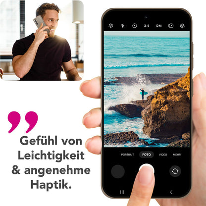 NALIA Ultra Slim Hardcase für Samsung Galaxy S25 – Matt & 0.3mm Dünn – PHANTOM (Dünnes Cover & Kamera-Vollschutz) – Marke aus Berlin