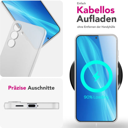 NALIA Ultra Slim Hardcase für Samsung Galaxy S25 – Matt & 0.3mm Dünn – PHANTOM (Dünnes Cover & Kamera-Vollschutz) – Marke aus Berlin