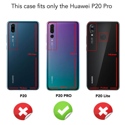 NALIA Transparente Silikonhülle für Huawei P20 Pro – Anti-Gelb & Rutschfest – GLAZE (Handyhülle Kristallklar, Schlank & Stoßfest) – Marke aus Berlin