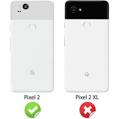 NALIA Transparente Silikonhülle für Google Pixel 2 – Anti-Gelb & Rutschfest – GLAZE (Handyhülle Kristallklar, Schlank & Stoßfest) – Marke aus Berlin