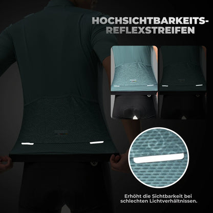 ROAD TO SKY Herren Kurzarm-Radtrikot Jersey für MTB & Rennrad