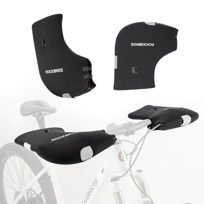 ROCKBROS Beheizte Wasserabweisend Fahrrad Lenkerstulpen - Wiederaufladbar