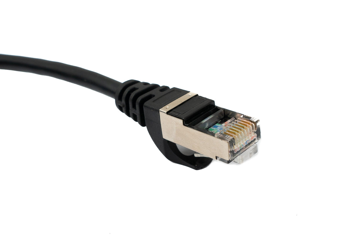 SYSTEM-S LAN cable 100 cm RJ45 plug to socket bulkhead waterproof Cat6
