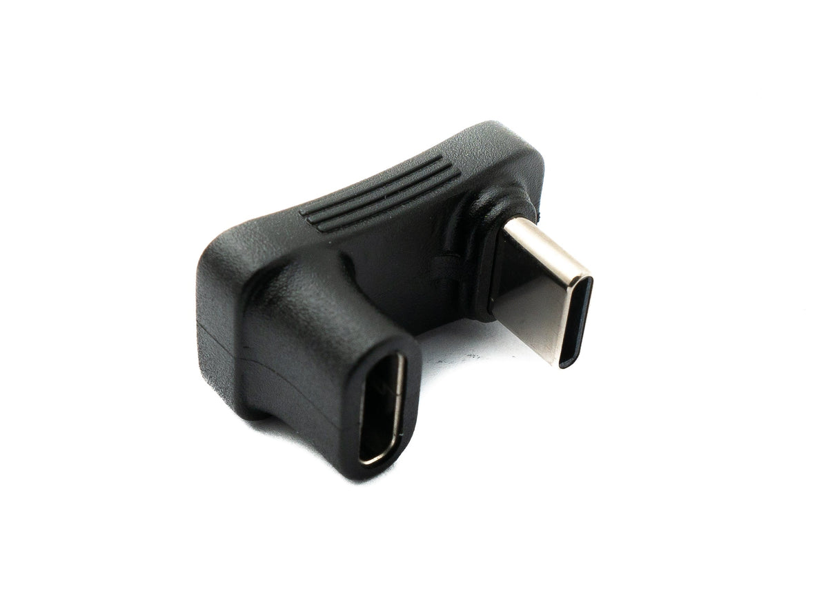 SYSTEM-S USB 3.1 Gen 2 Type C Adapter Male to Female U Turn 180° Angle Cable 10 Gbit/s 100W for Steam Deck 