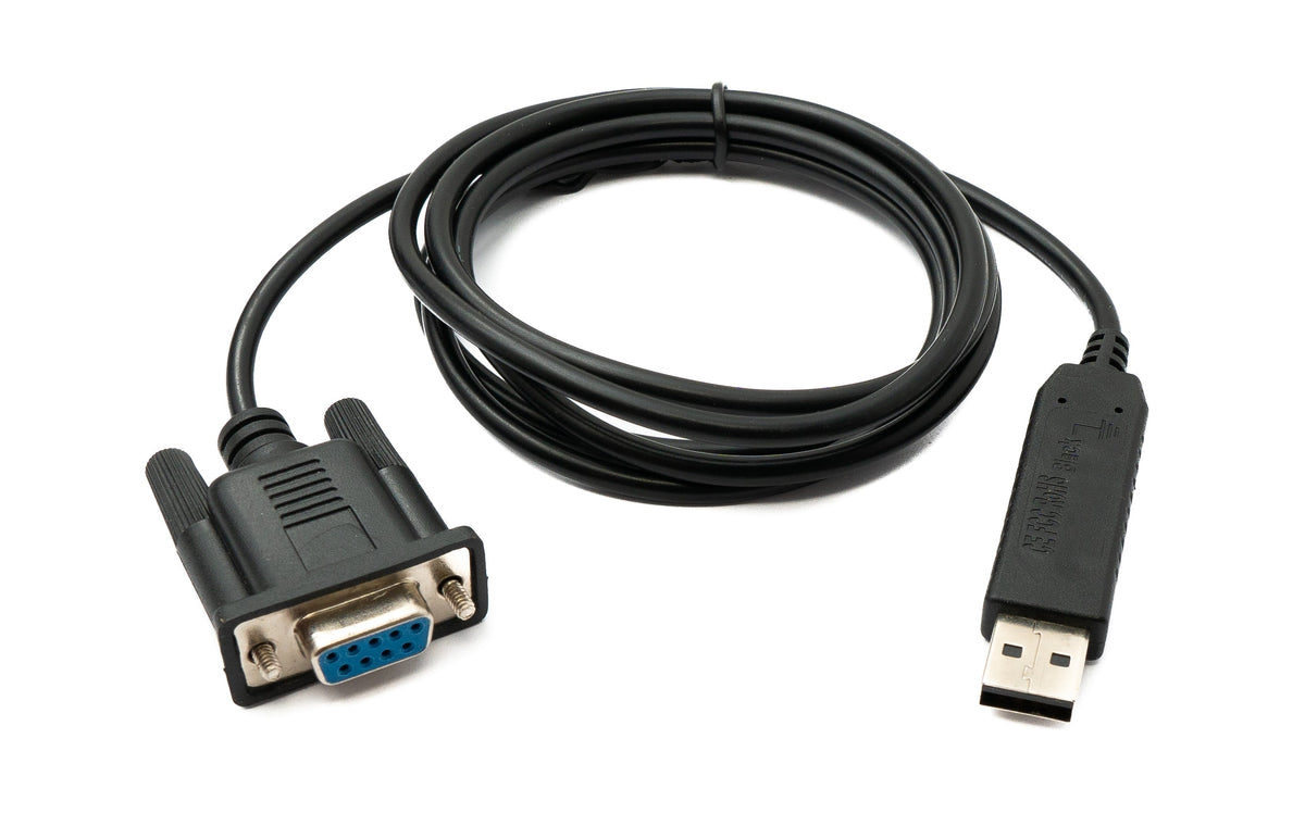 PCsensor USB 2.0 cable 150 cm Type A to RS232 DB9 female CH340 chip in black